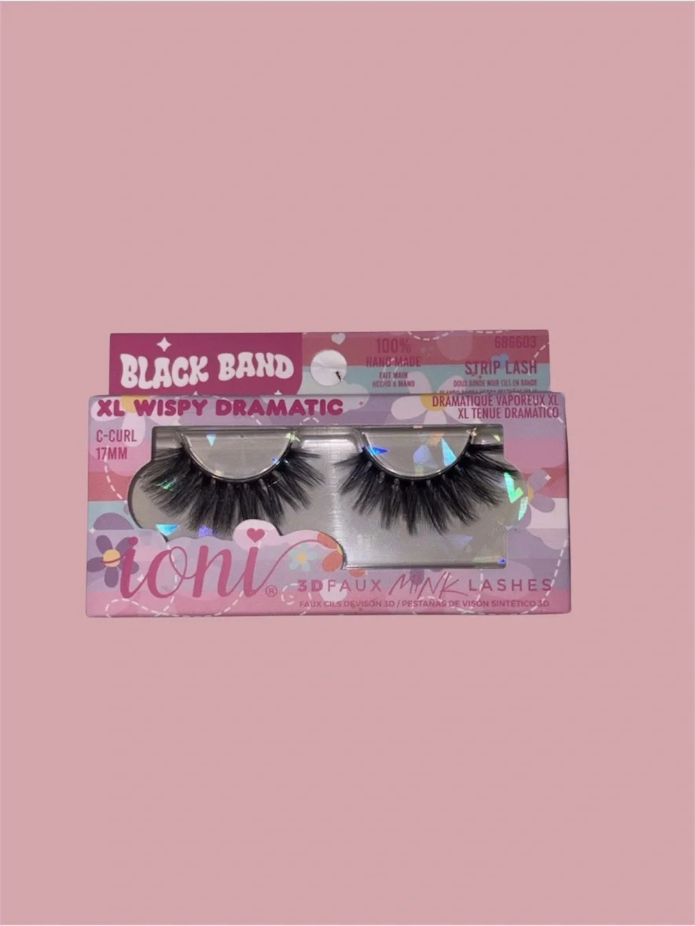 XL Wispy Dramatic Faux Lashes – Black